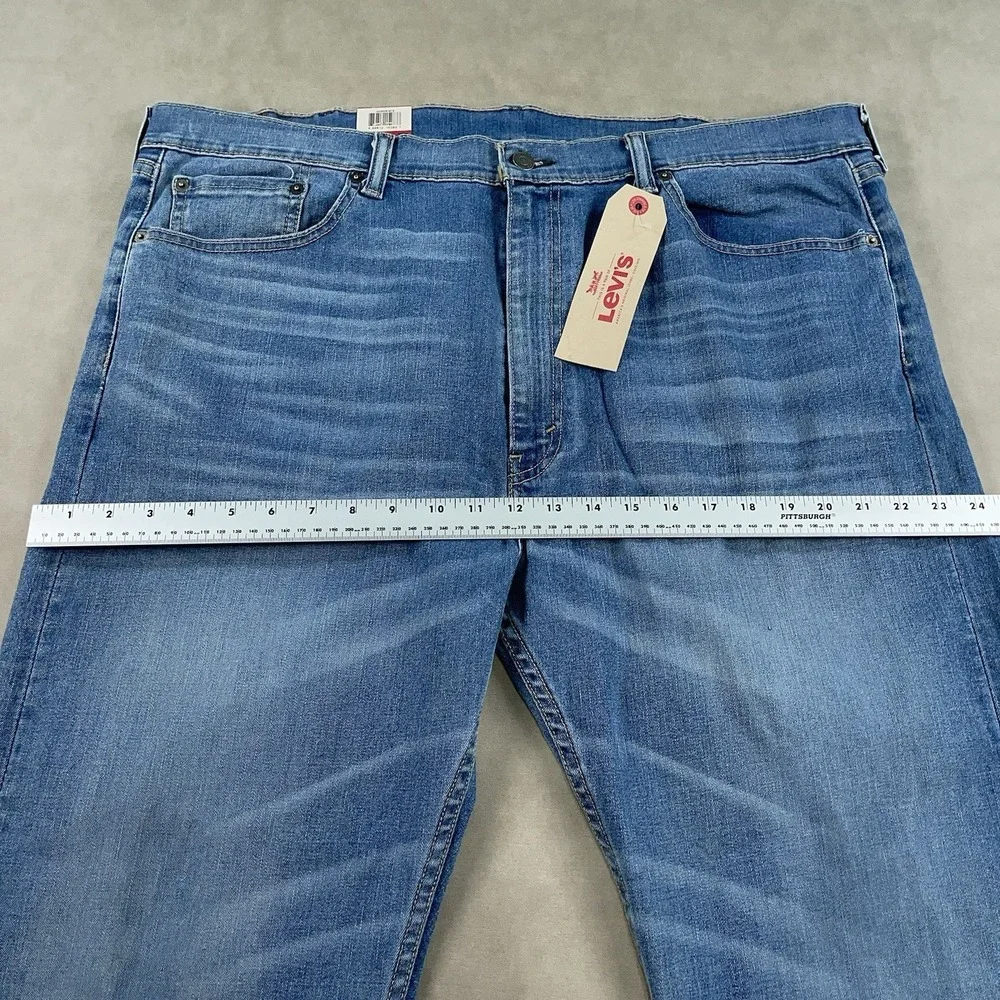 Levis 505‎ Jeans Mens Regular Fit Straight Leg 42x30 Extra Room In Thighs NWT